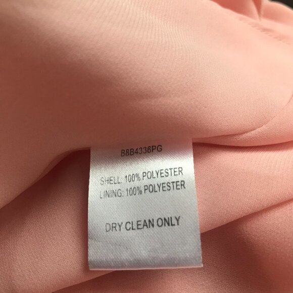 Parker Pink Sharon One Shoulder Chiffon Asymmetrical Hem Evening Gown Size 2 - Picture 5 of 5